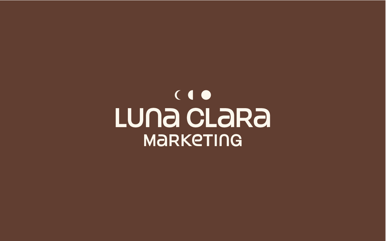 Luna Clara Marketing logo on dark background